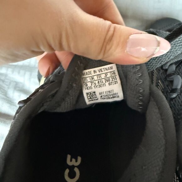 Adidas Fluidflow 2.0 Running Lace-Up Shoes Dark Grey Women's Sneaker Size 9 - Picture 8 of 10